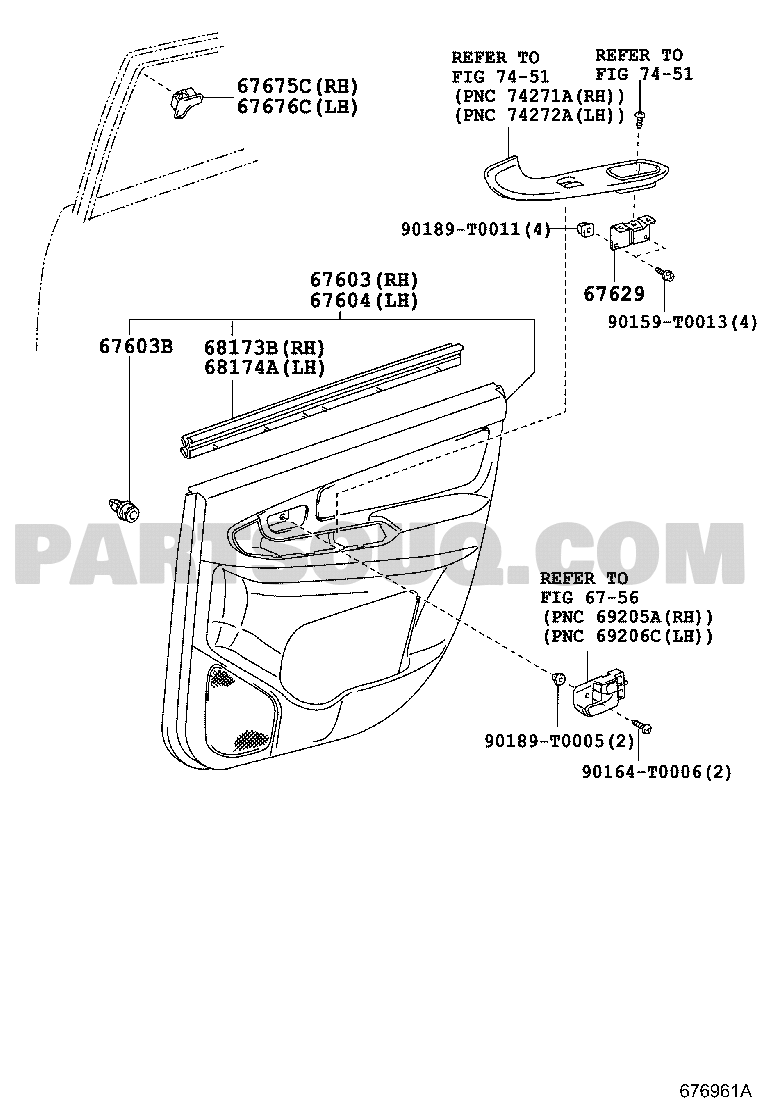 Toyota tundra shop door panel parts