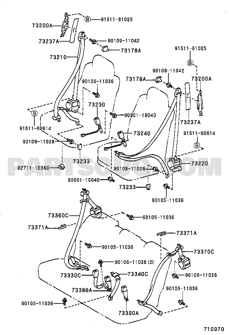 Cuerpo/Interior | Toyota HARRIER SXU10W-AWPGK ACU1#,MCU1#,SXU1