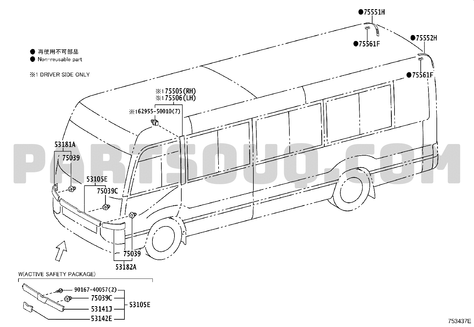 Body/Interior | Toyota COASTER XZB70L-ZXMSYV 01.2018