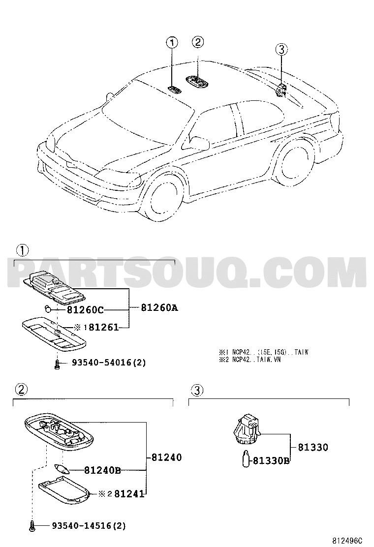 Toyota vios cheap interior parts