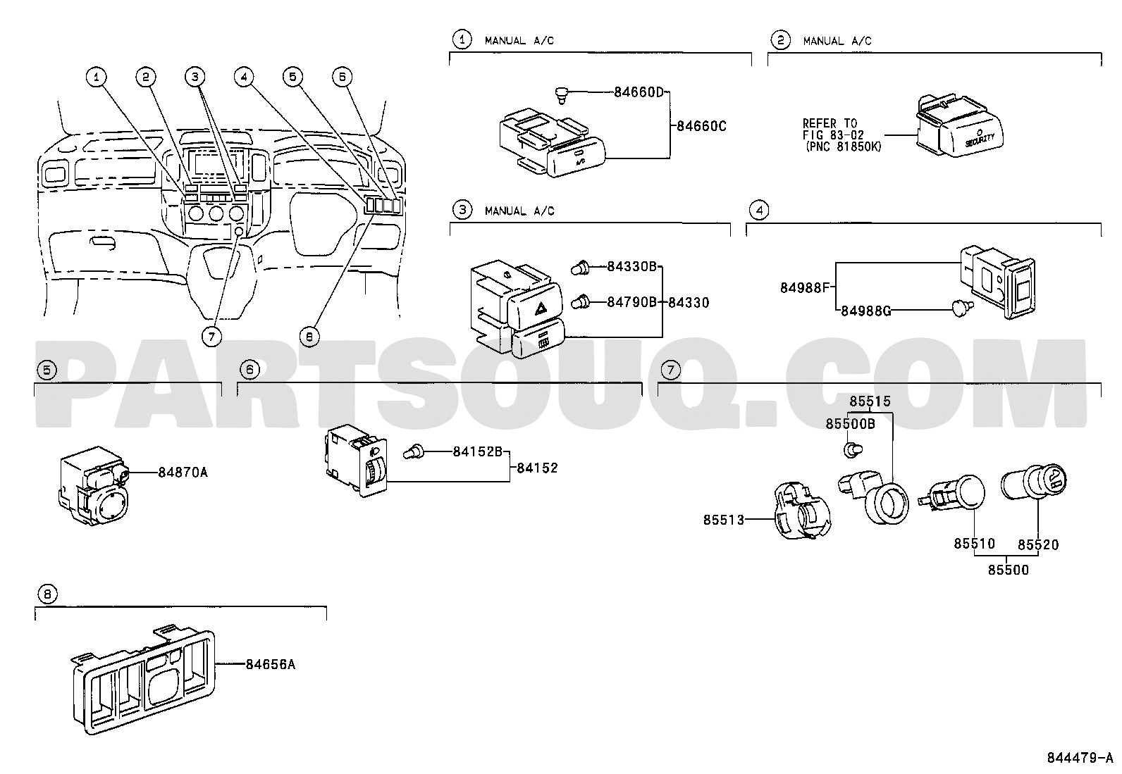 Electrical Toyota COROLLA VERSO ZZE122RFWPNKW CDE120,ZZE12 Parts