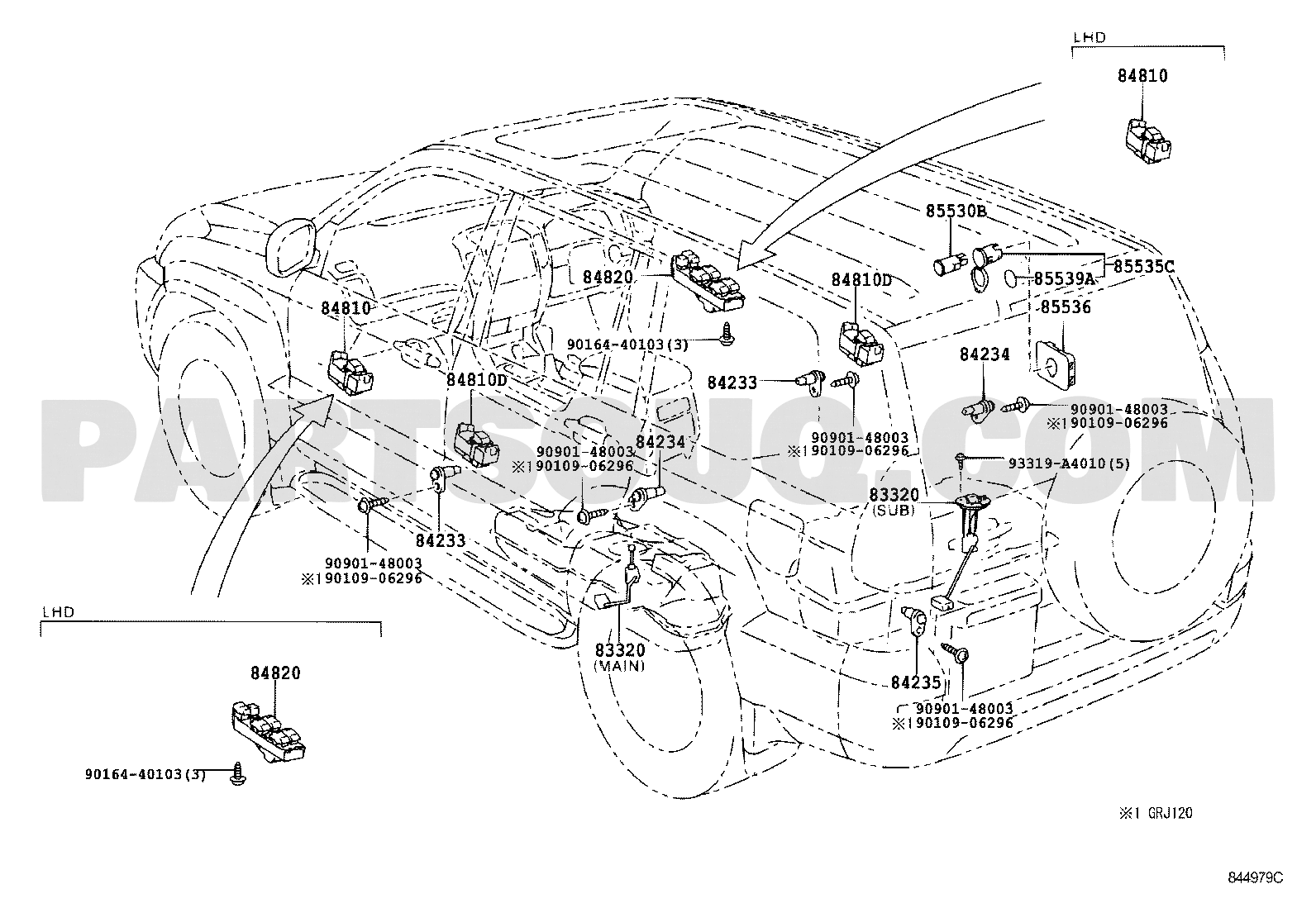 Electrical | Toyota LAND CRUISER PRADO GRJ120L-GKAGKV 05.2005