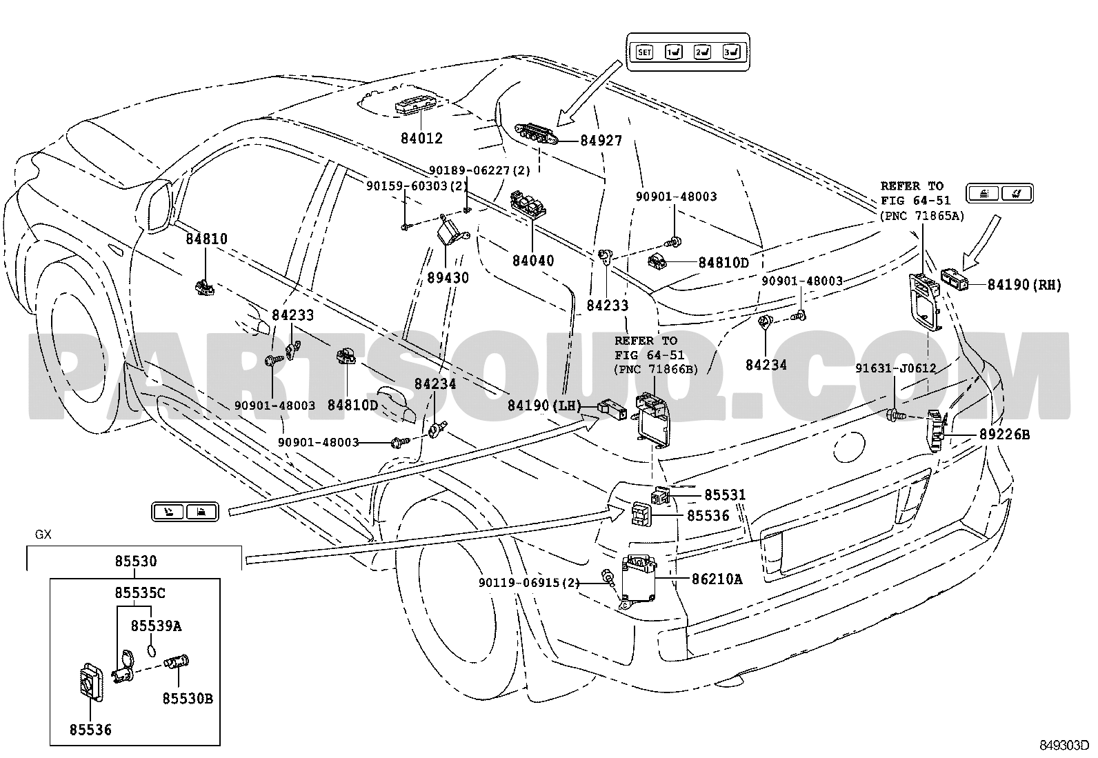 SWITCH & RELAY & COMPUTER | Toyota LAND CRUISER URJ202W-GNTAK UZJ200,URJ202  | Parts Catalogs | PartSouq