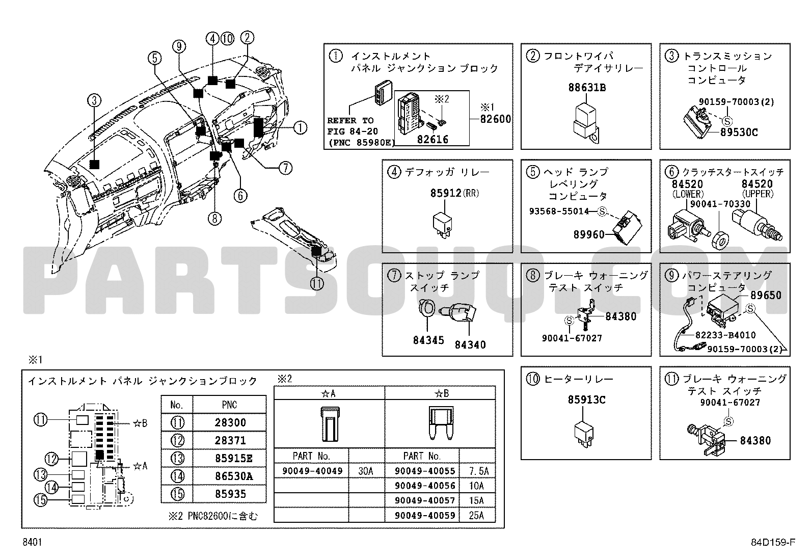 SWITCH & RELAY & COMPUTER | Toyota RUSH J200E-GQPF J200E,J210E