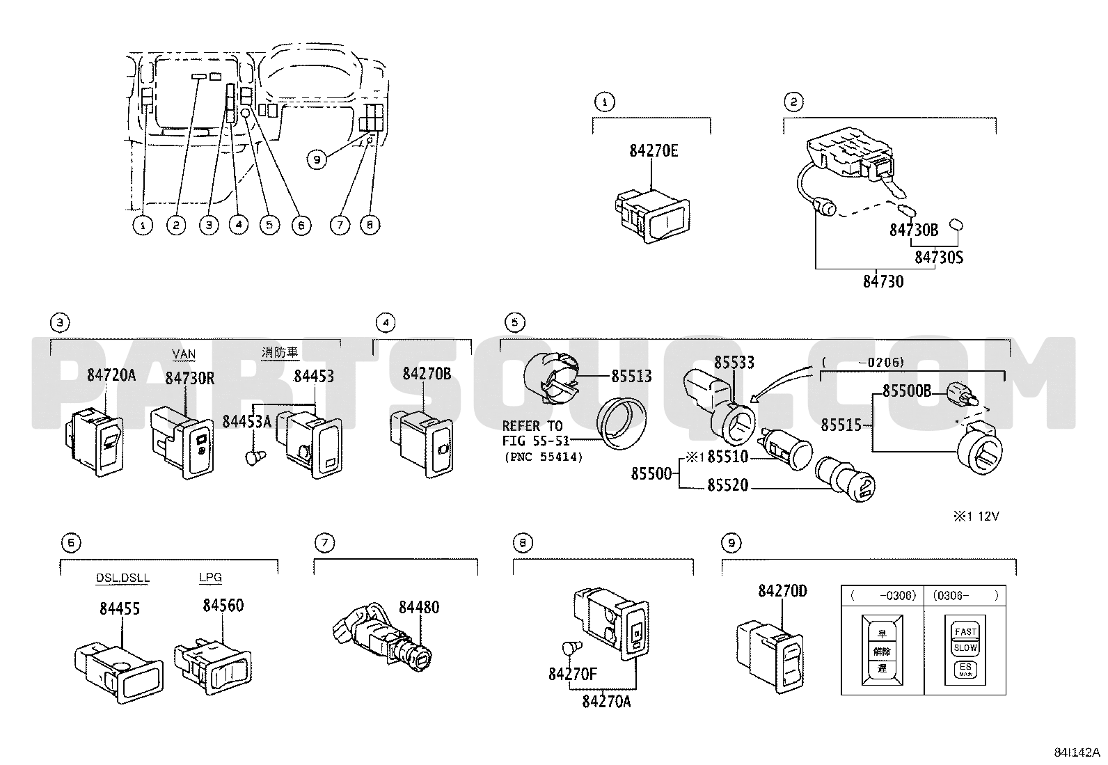 SWITCH & RELAY & COMPUTER | Toyota DYNA/TOYOACE XZU306-TQMMS SWITCH & RELAY & COMPUTER | Toyota DYNA/TOYOACE XZU306-TQMMS
