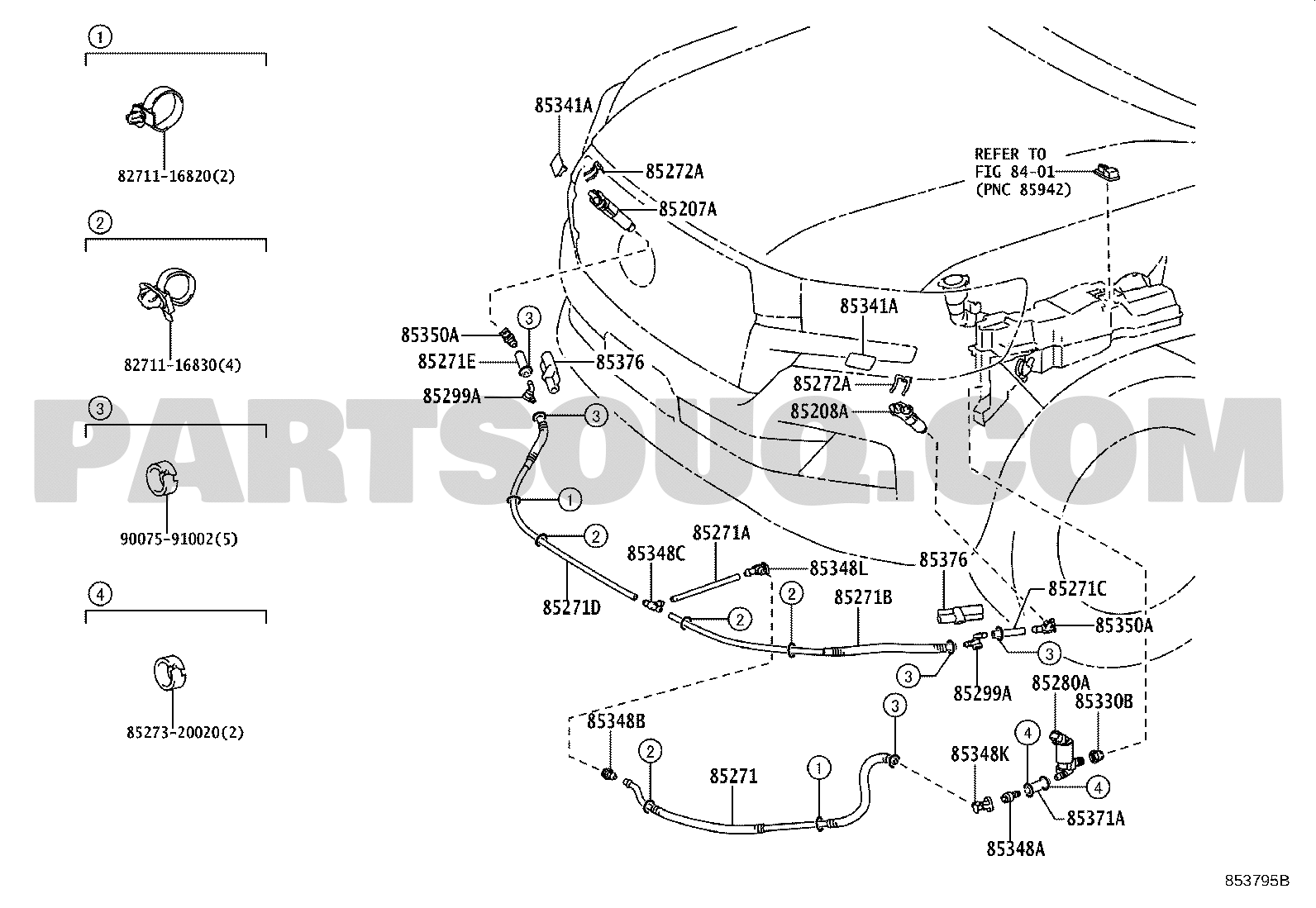 WIRING & CLAMP / toyota | part list｜JP-CarParts.com