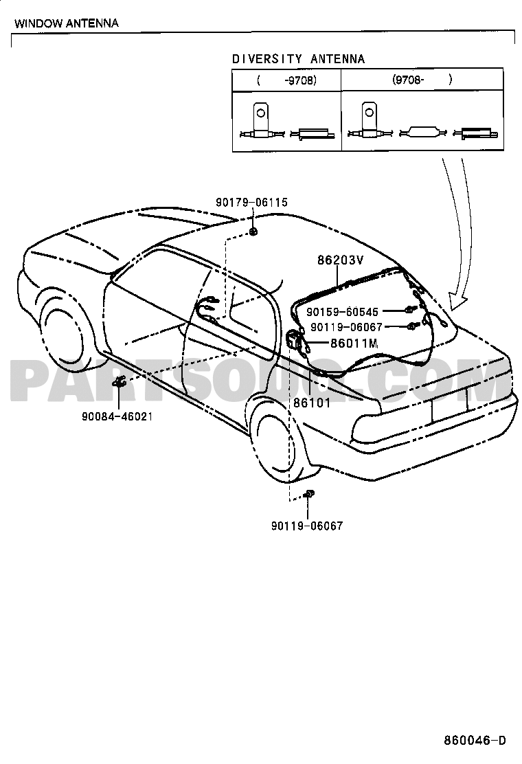 Toyota online camry antenna