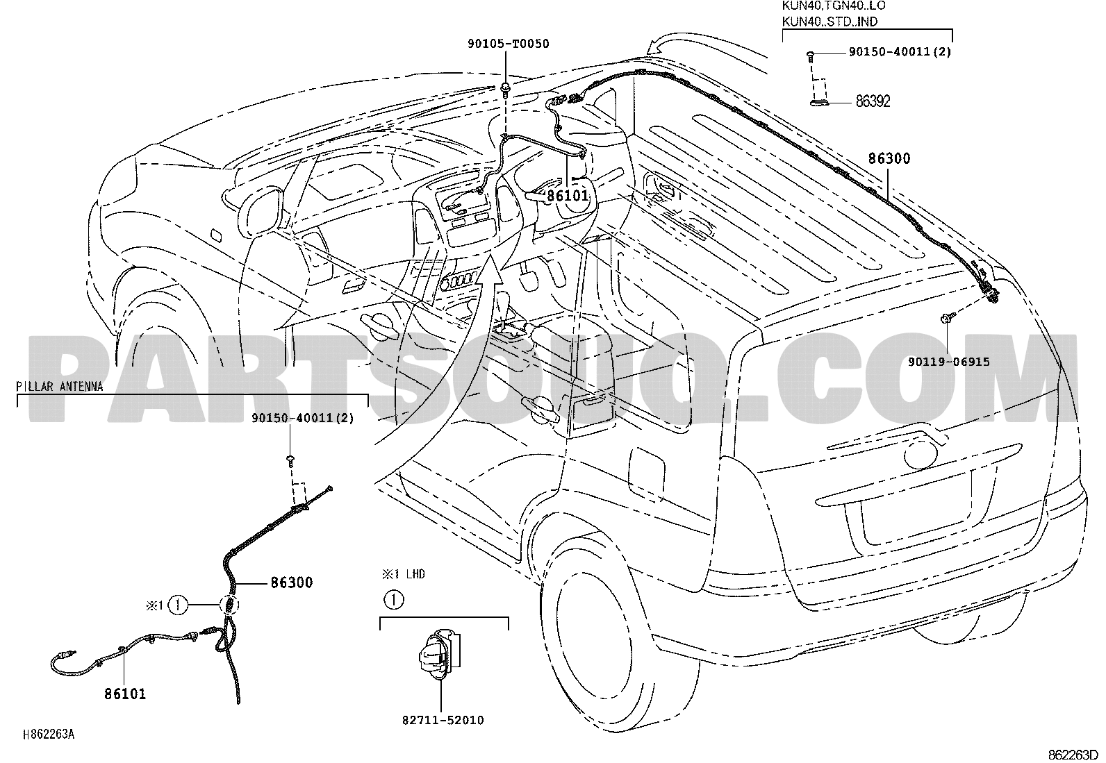 Toyota innova outlet antenna