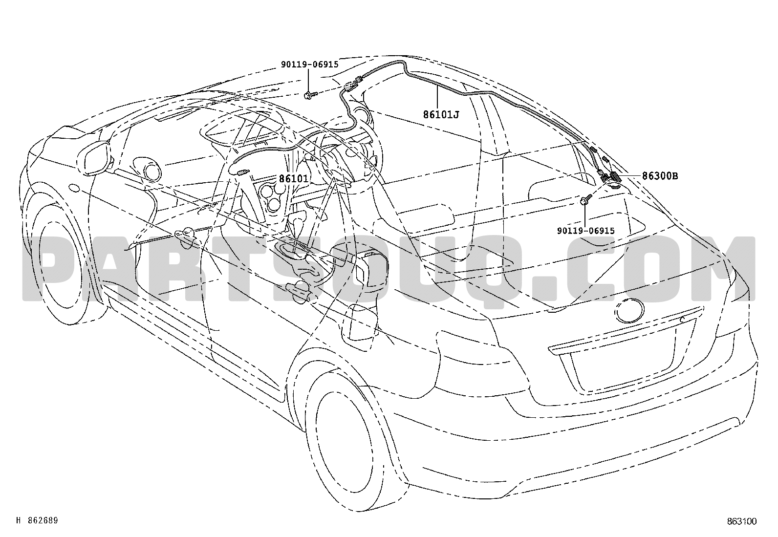Toyota shop vios antenna