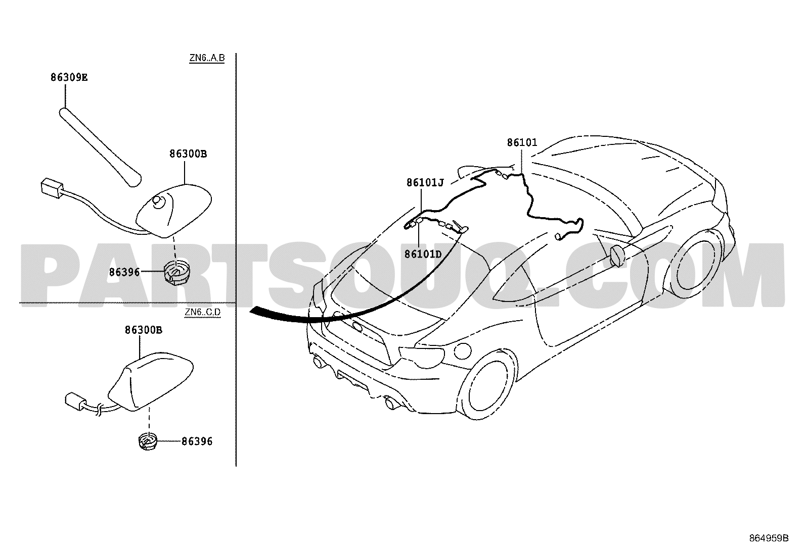 Toyota cheap 86 antenna