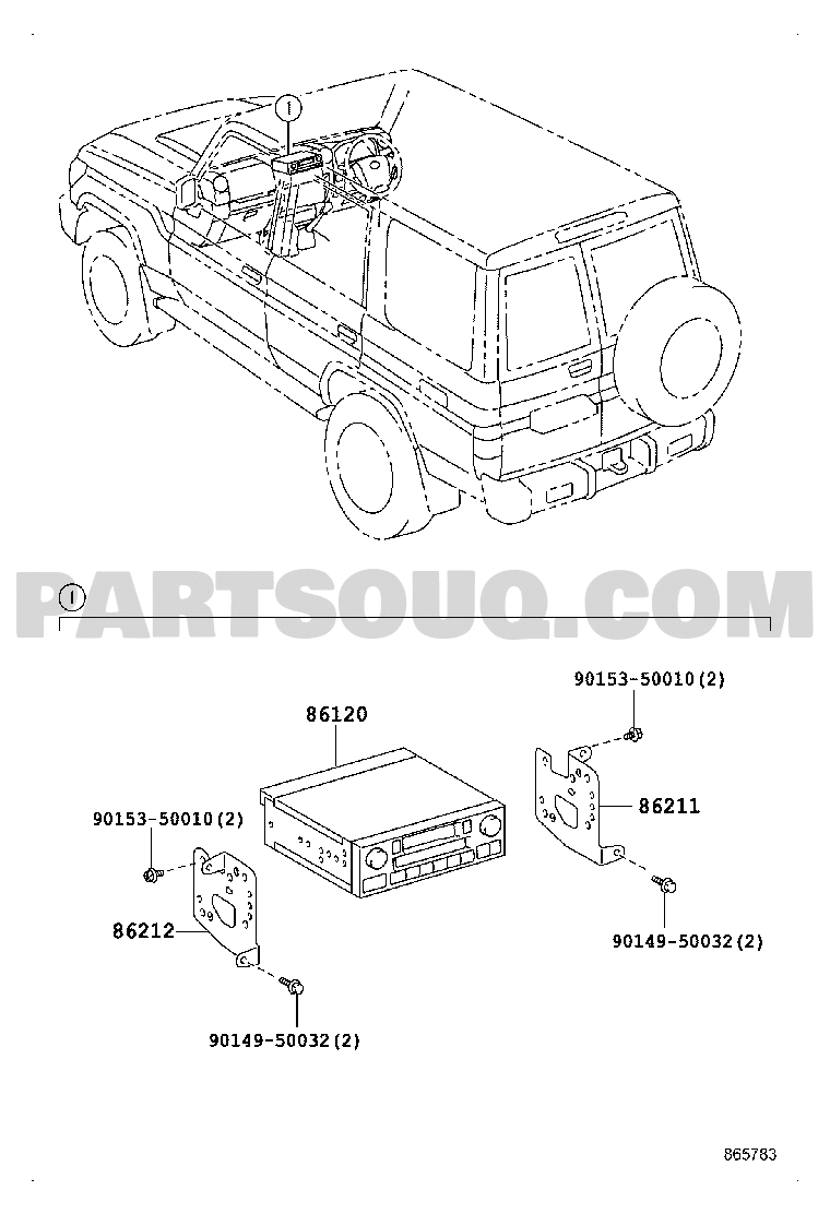 TOYOTA (トヨタ) 純正部品 ラジオ レシーバASSY