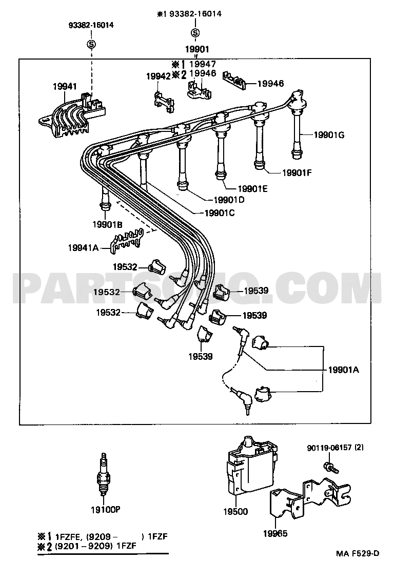 IGNITION COIL & SPARK PLUG / GLOW PLUG | Toyota LAND CRUISER