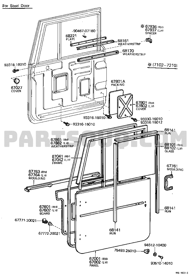 Fj40 outlet door panel