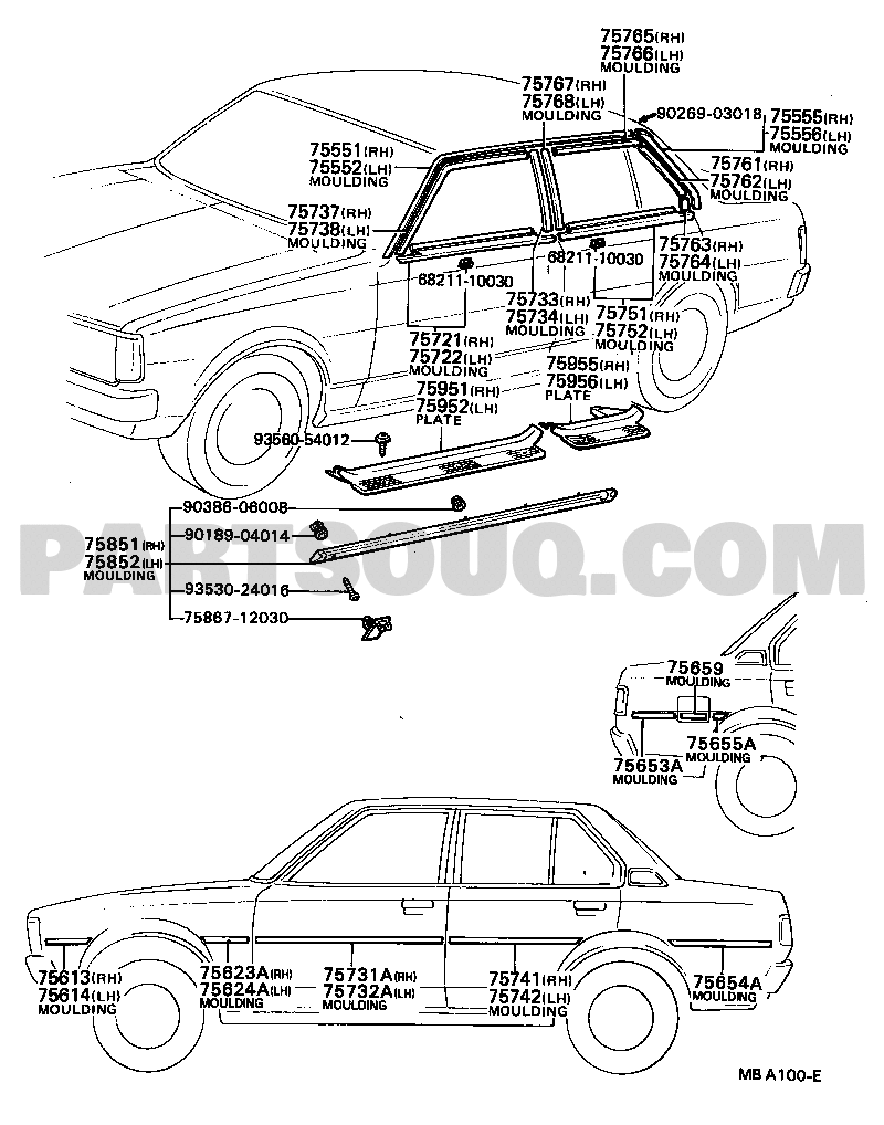 Ke70 cheap interior parts