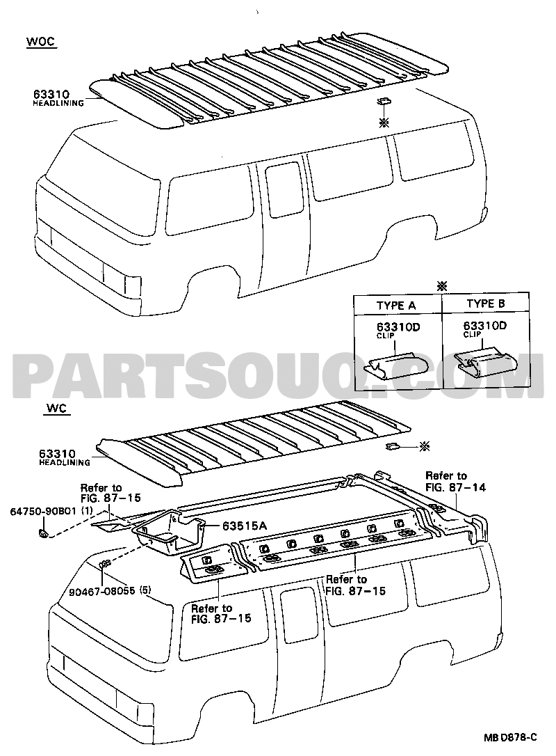 Toyota coaster roof clearance rack