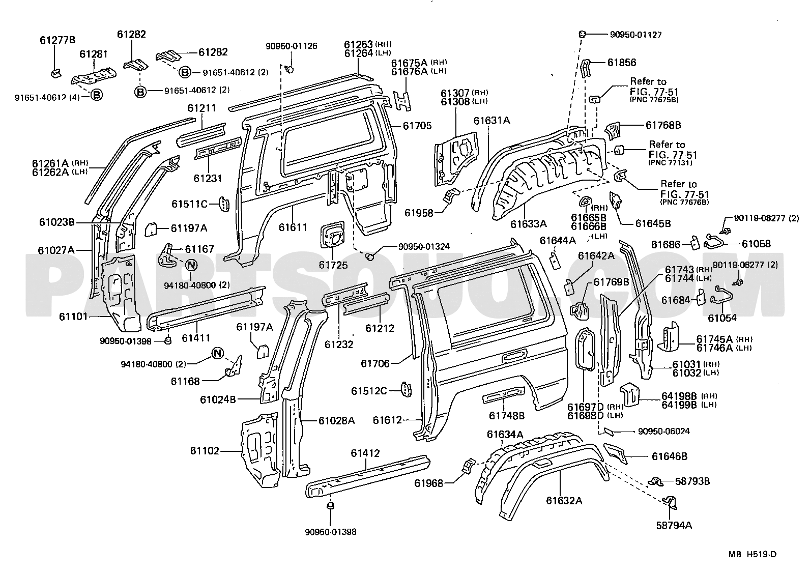 Body/Interior | Toyota LAND CRUISER LJ70RV-KR RJ70,LJ70,BJ7#,HJ75
