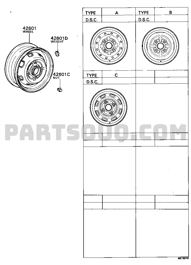 Cressida top wheel caps