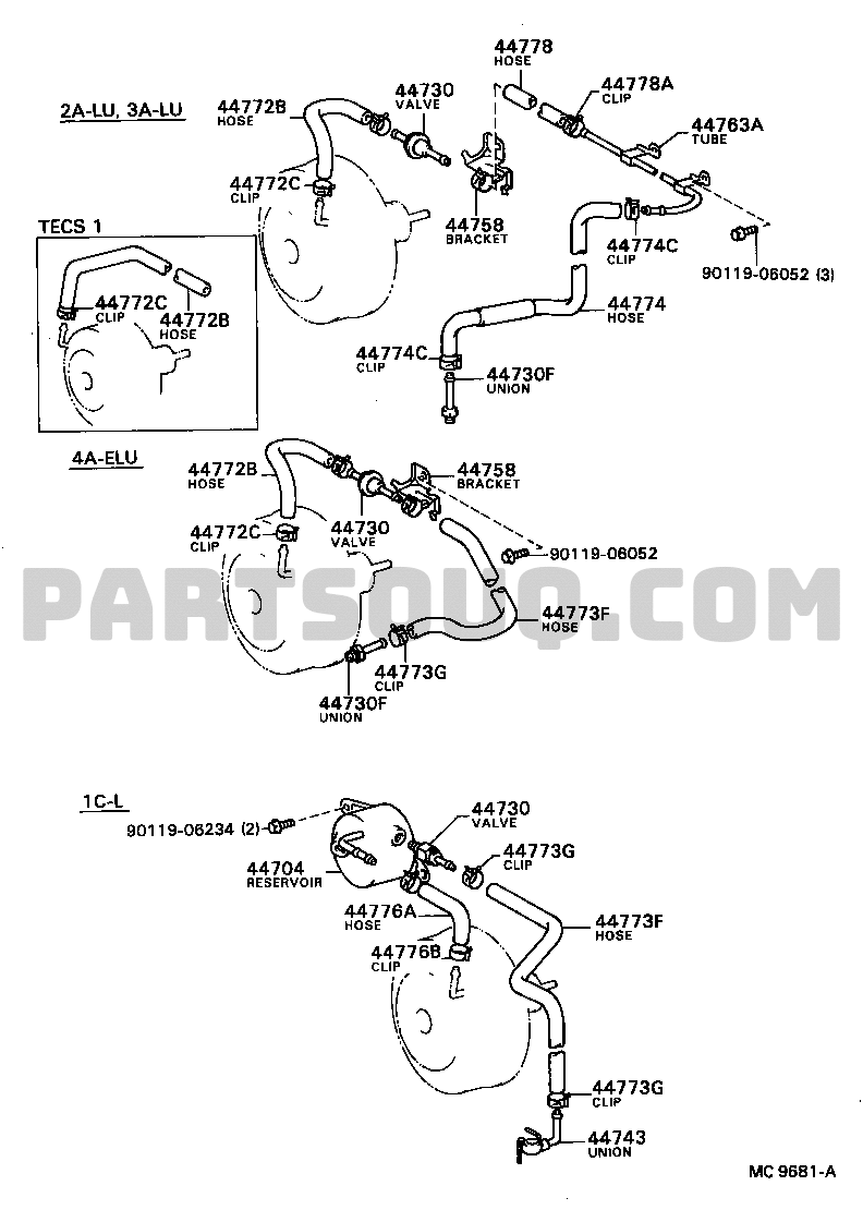 Power Train/Chassis | Toyota COROLLA AE81-ELHSS AE8#,CE80