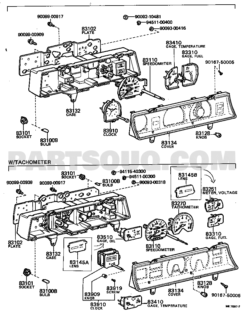 METER | Toyota SPRINTER TE71-FSMQF KE70,AE70,TE7#,CE70 | Parts 