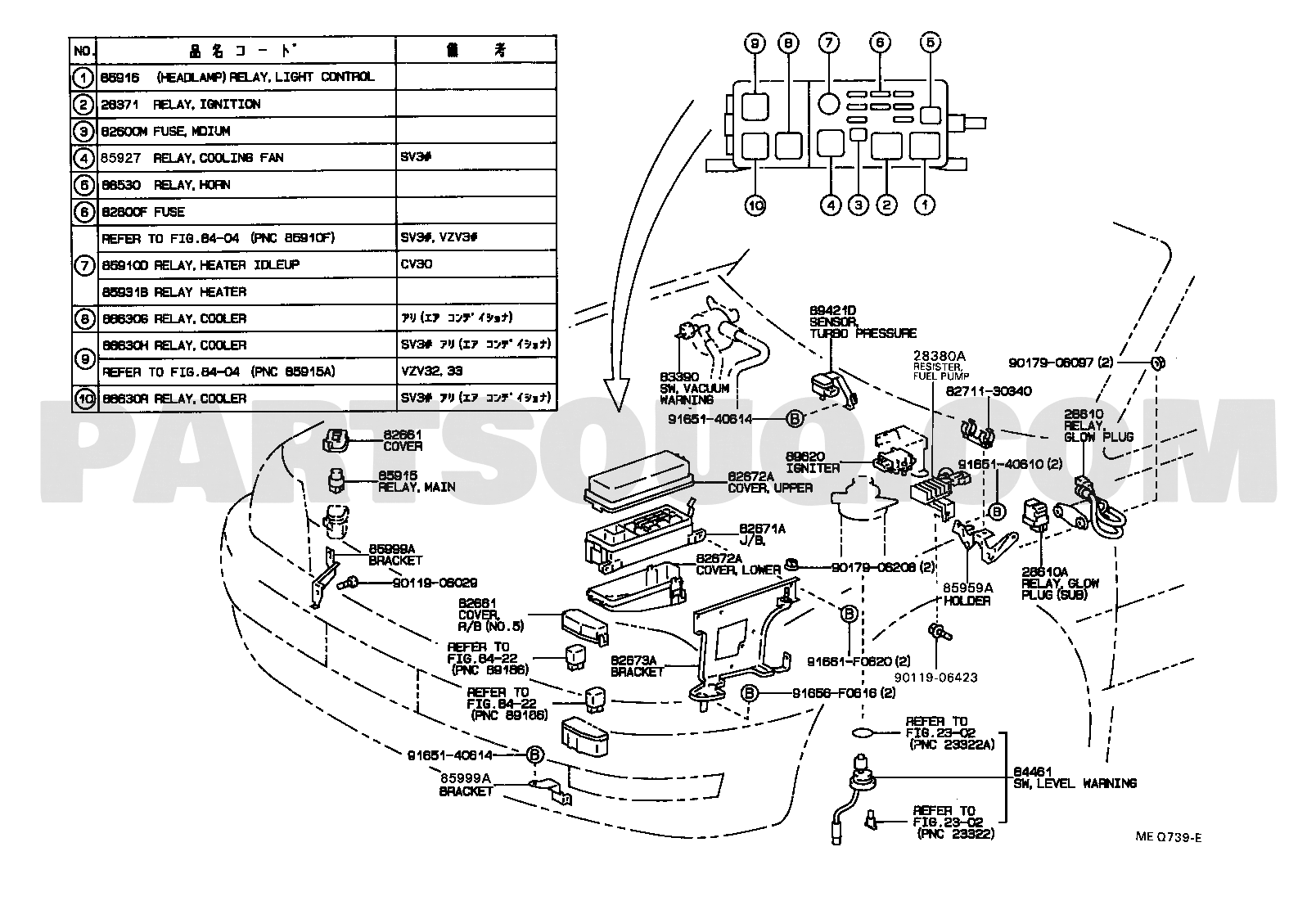 Electrical | Toyota CAMRY/VISTA CV30-BEPNX SV3#,VZV3#,CV30 | Parts