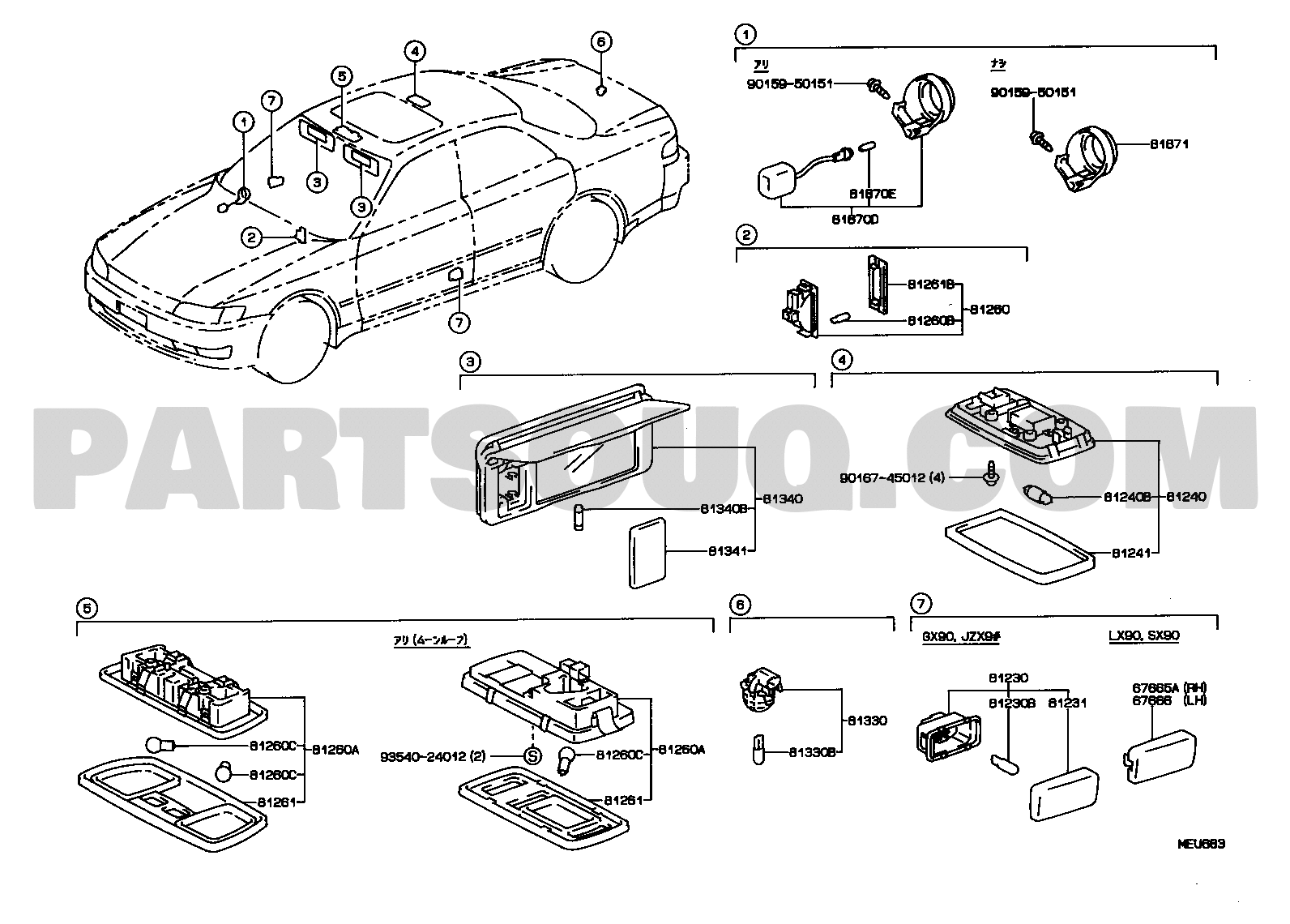 Electrical | Toyota MARK 2 JZX93-ATPZF GX90,LX90,SX90,JZX9 