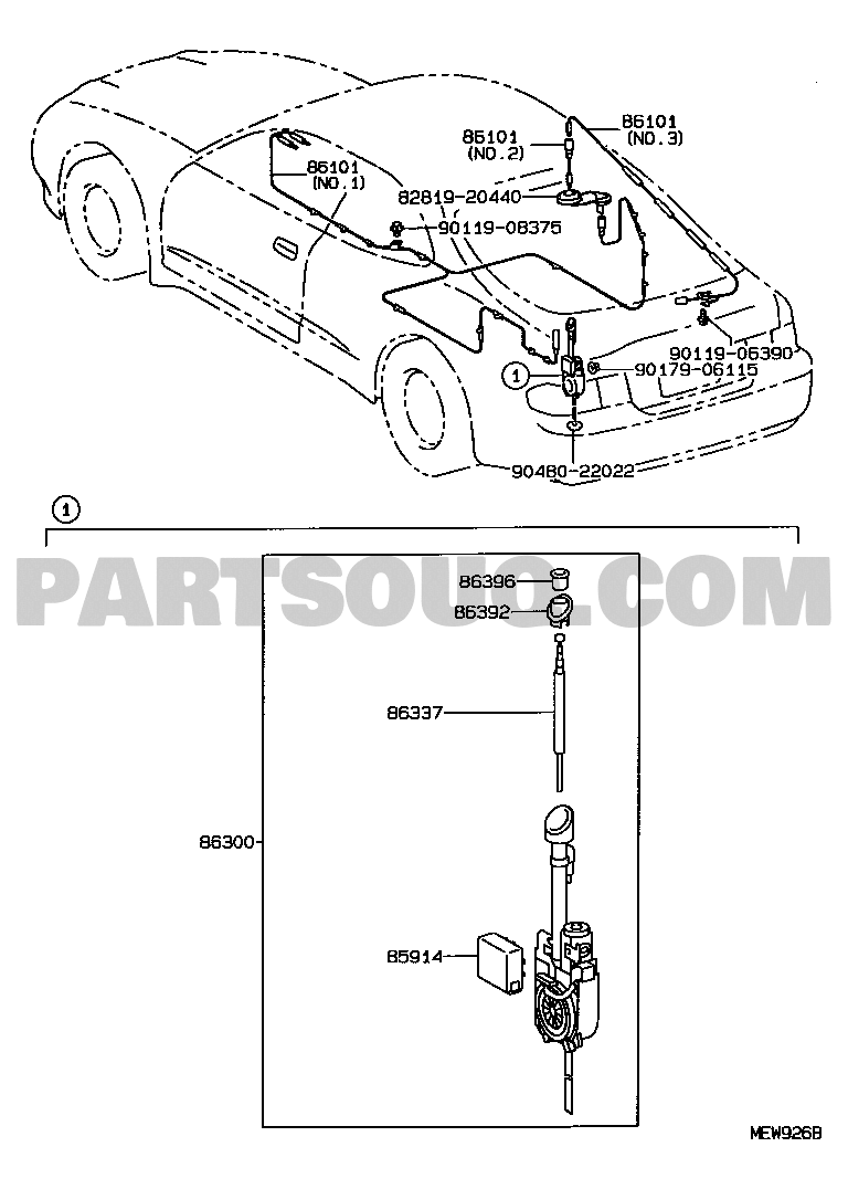 Toyota cheap celica antenna