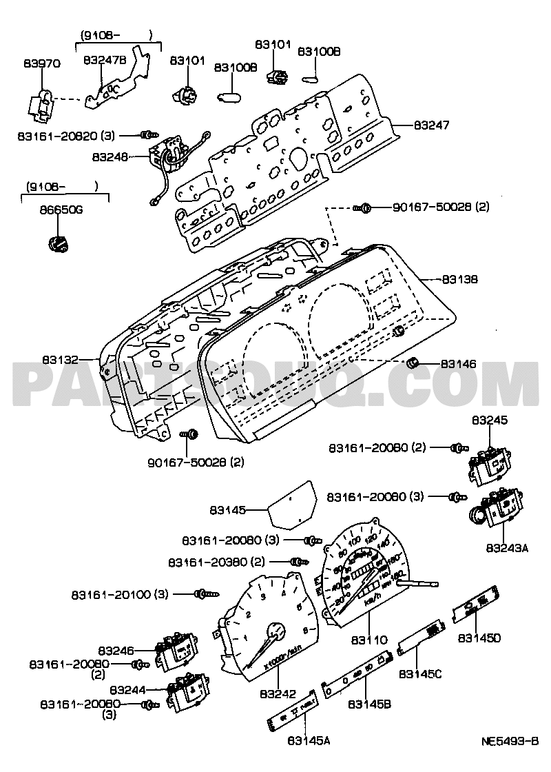 Electrical Toyota HILUX LN106 TRMDS 09.1988 08.1997 Parts