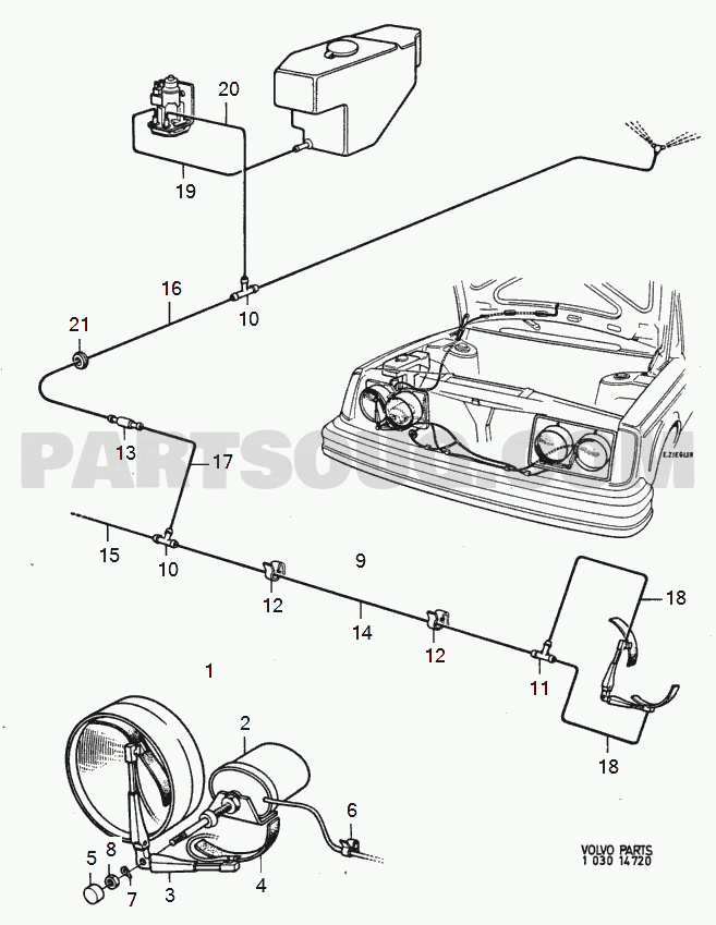 VOLVO 240 International Misc (INT) headlight wipers headlamp washers round
