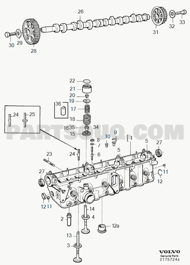 VOLVO 240 International Misc (INT) cylinder head D20