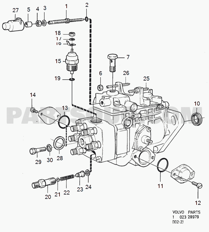 VOLVO 240 International Misc (INT) injection pump