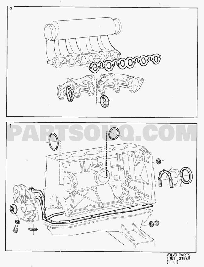 VOLVO 240 International Misc (INT) gasket kits D20
