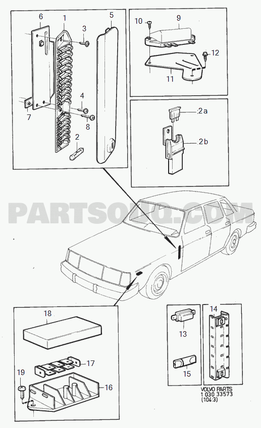 VOLVO 240 International Misc (INT) electrical distribution center , fusebox and fuses