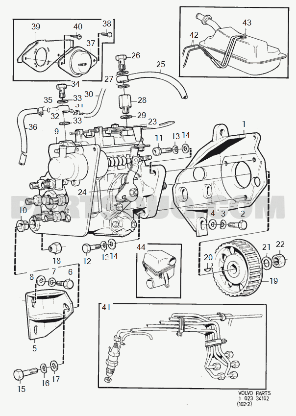 VOLVO 240 International Misc (INT) fuel system D20