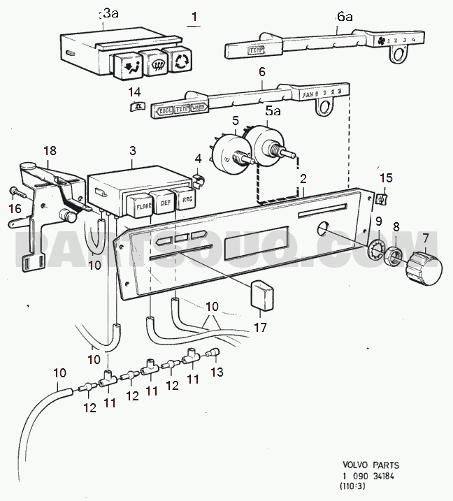 VOLVO 240 International Misc (INT) heater controls