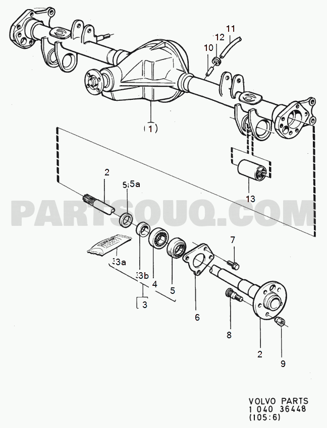 VOLVO 240 International Misc (INT) rear axle