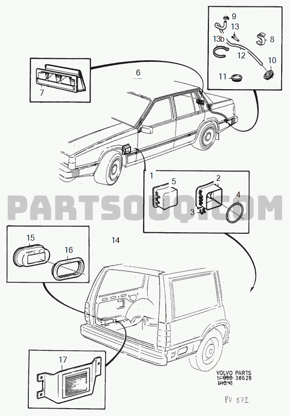 Ventilation 4DRS Volvo 760 International Misc INT 1985 Parts