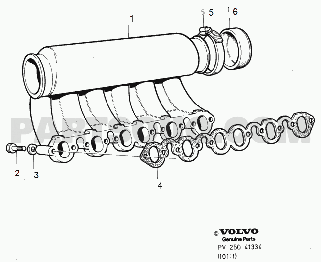 VOLVO 240 International Misc (INT) Inlet manifold D20
