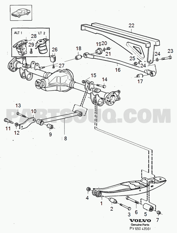 VOLVO 240 International Misc (INT) rear suspension