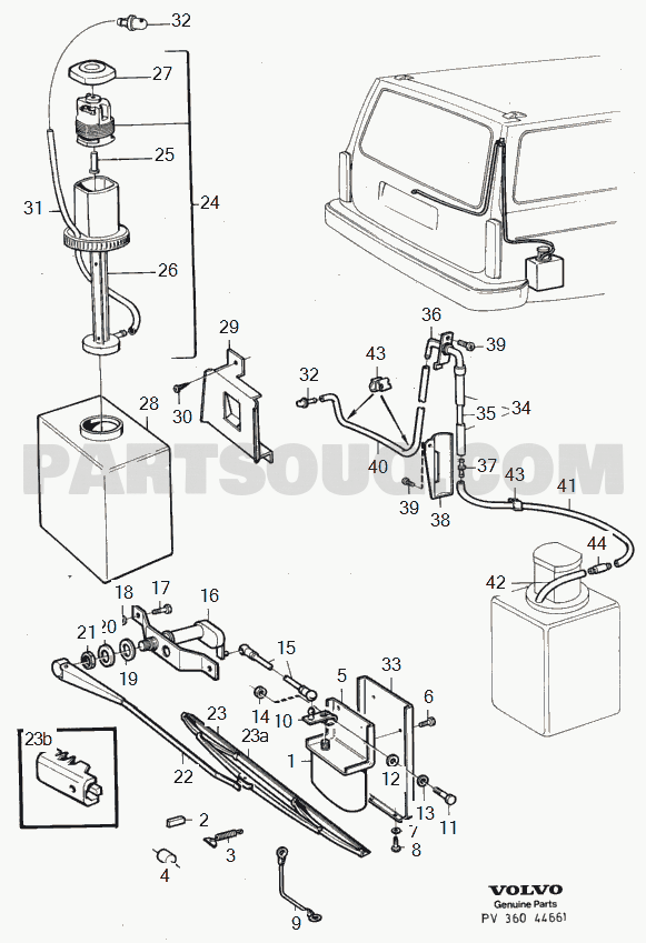 VOLVO 240 International Misc (INT) Rear window wiper