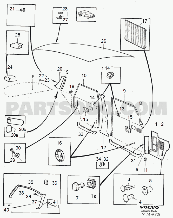 VOLVO 240 International Misc (INT) interior trim