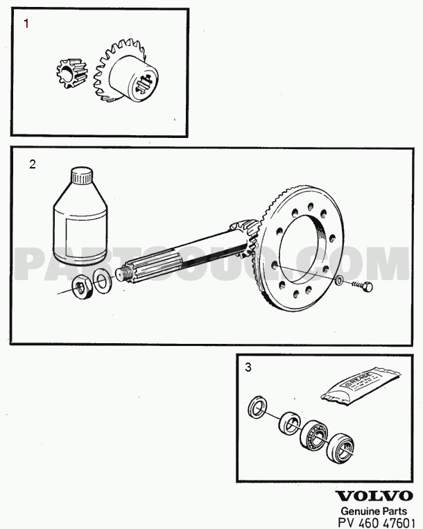 VOLVO 240 International Misc (INT) repair kits rear axle