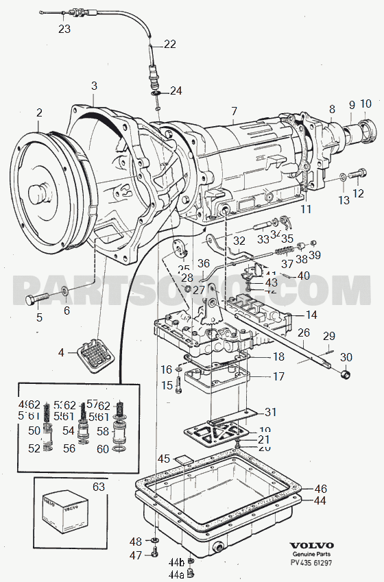 VOLVO 240 International Misc (INT) automatic transmission 1208253