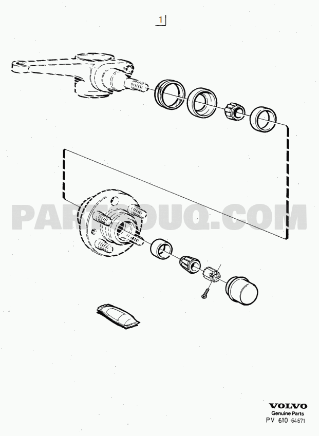 VOLVO 240 International Misc (INT) repair kits Front wheel bearing