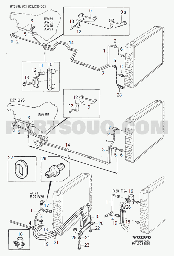 VOLVO 240 International Misc (INT) transmission cooling DSL