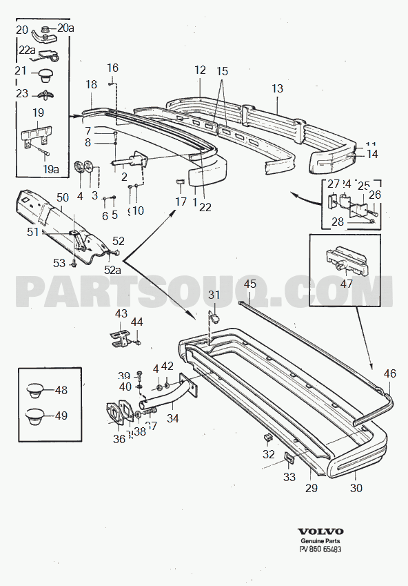 VOLVO 240 International Misc (INT) rear bumper