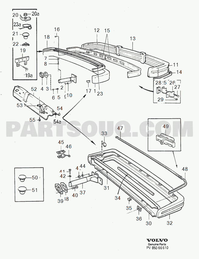 VOLVO 240 International Misc (INT) rear bumper
