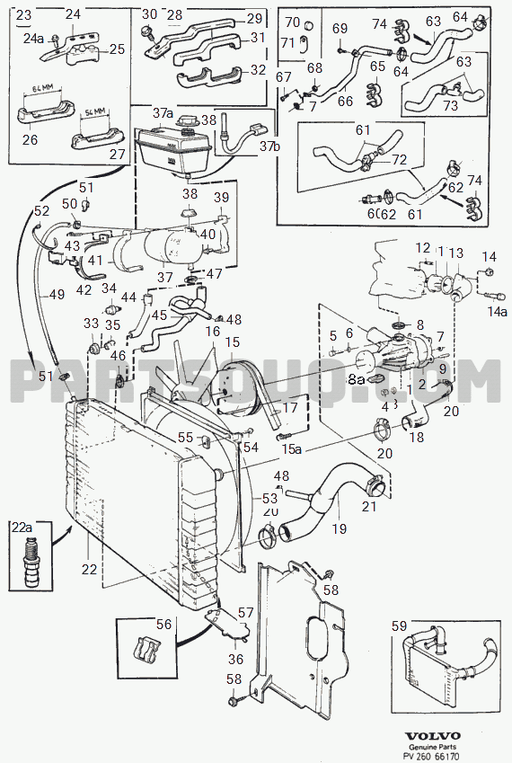 21 Engine Volvo 940 Volvo Cars Europe (EUR) 1991 Parts Catalogs