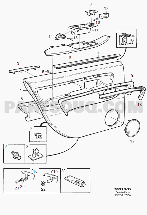 85 Interior | Volvo V90 1998 B6304FS2 | Parts Catalogs | PartSouq