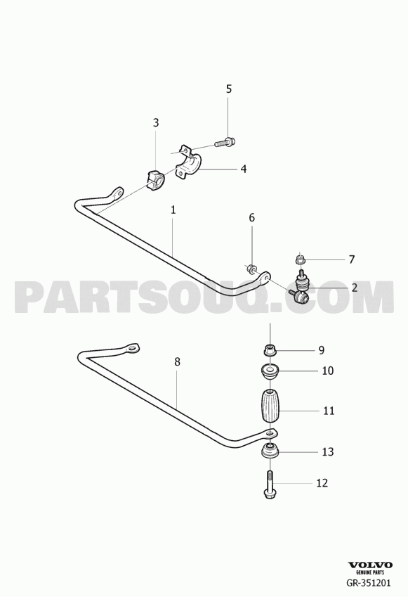 76 Shock absorbers, anti-roll and bar levelling | Volvo V40 Cross 