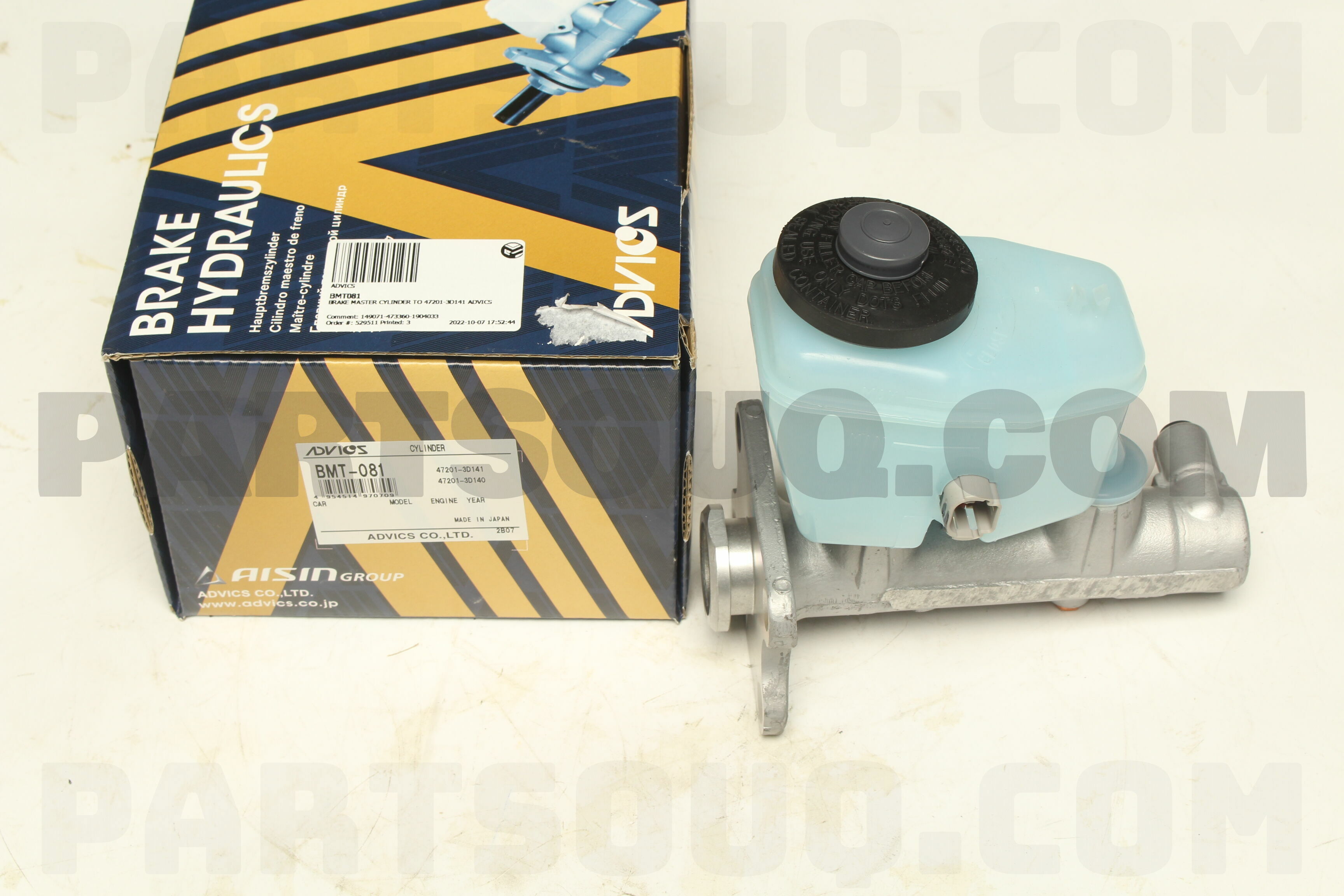 早割クーポン！ BRAKE MASTER CYLINDER TO 47201-3D141 ADVICS BMT081 | ADVICS スマートフォン本体